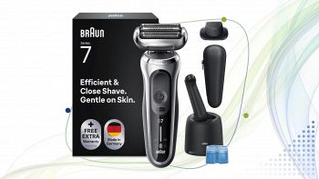 Rasoio elettrico Braun Serie 7 71-S7200cc argento con stazione SmartCare