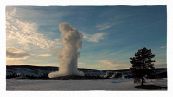 Un geyser in azione a Yellowstone