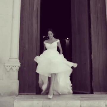 Rocío Muñoz Morales in abito da sposa