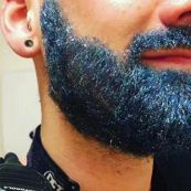 Glitter beard