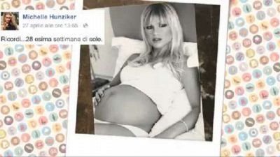 Michelle Hunziker, i suoi ricordi di mamma su Facebook