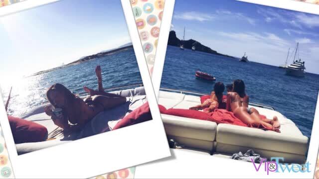 Le foto di Belen a Ibiza