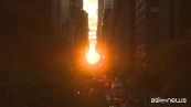 Manhattanhenge: un tramonto da sogno su Manhattan
