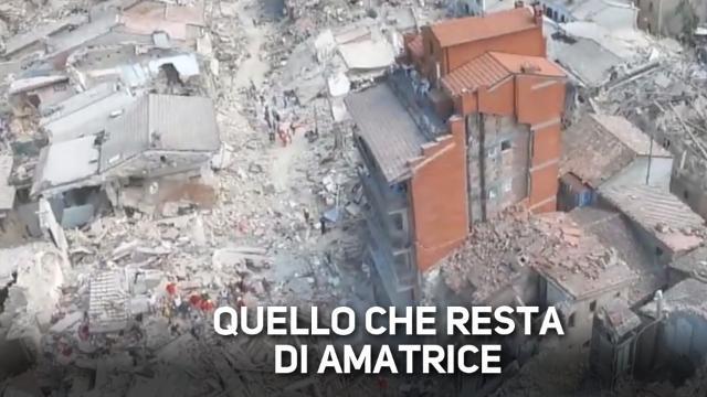 Amatrice, le devastanti e tristi immagini via drone