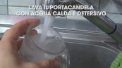 Come togliere la cera da portacandela in vetro