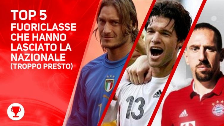 Calciatori che han lasciato la nazionale troppo presto