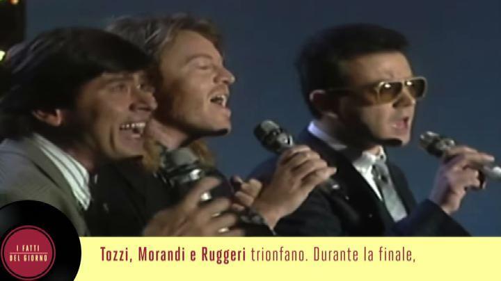 7 febbraio: il brano 'Si puo' dare di piu'' vince Sanremo