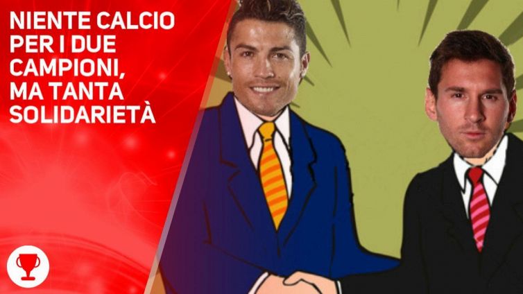 Leo Messi e Cristiano Ronaldo insieme per la Siria