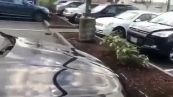 Jeep contro BMW tutto per un parcheggio
