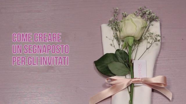 Crea un segnaposto per gli invitati
