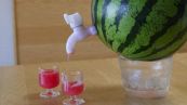Idee estate: come creare un dispenser da cocktail con un'anguria