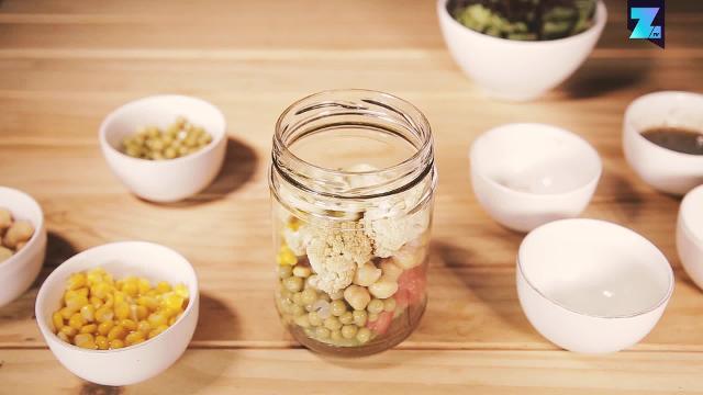Insalata in barattolo: zucca e cavolfiore