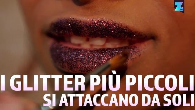 Sempre alla moda: labbra glitterate