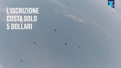 Un volo ad alta quota completamente...nudi!