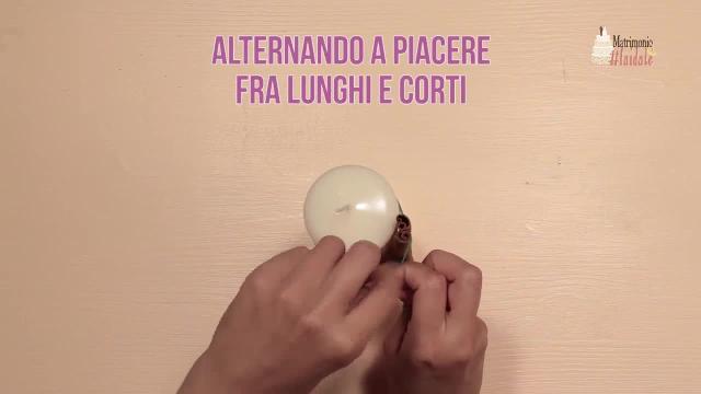 Confettata decorata con cannella e candela #matrimoniofaidate
