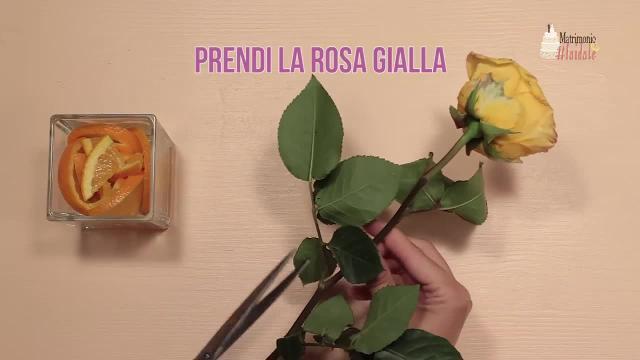 Decorazione buffet con arance e rosa #matrimoniofaidate
