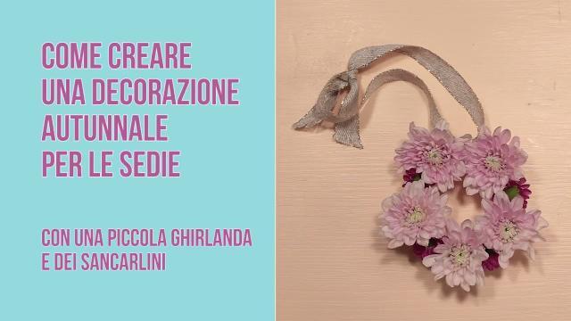 Decorazione per le sedie con ghirlanda di sancarlini #matrimoniofaidate