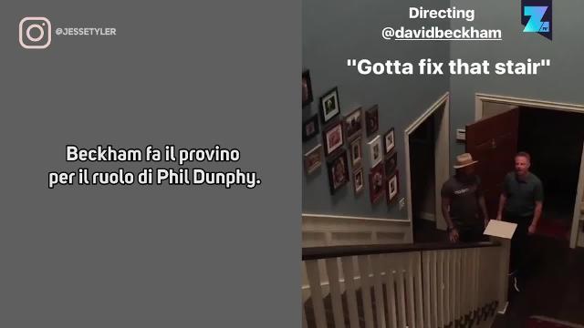I Beckham sul set di Modern Family