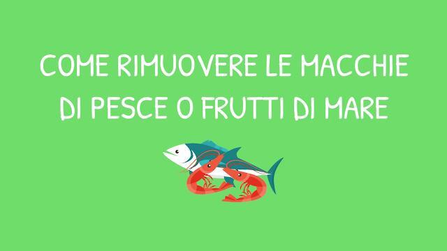 Come rimuovere le macchie di pesce dai vestiti