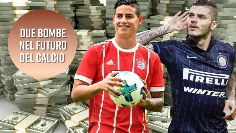 Il calcio del futuro: James al Barça e Icardi a Madrid?