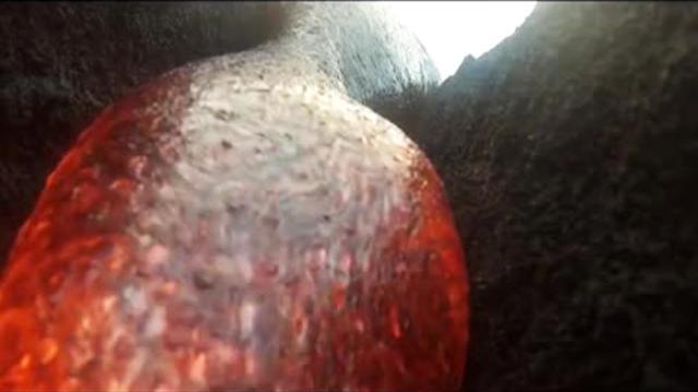 La GoPro nel vulcano: filma fino a fondersi nella lava