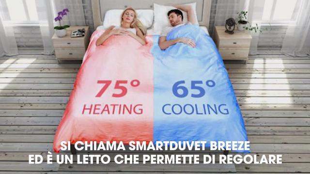 Arriva il letto che regola la temperatura per lui e per lei