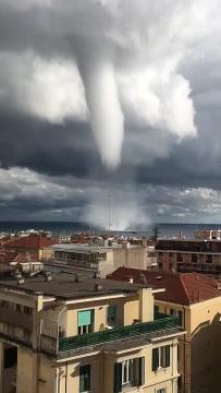 Tromba d’aria a Sanremo