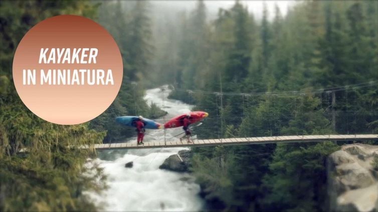 Lillipuziani in kayak o tecnica di ripresa particolare?