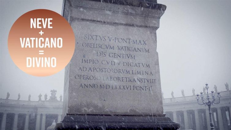 Il Vaticano sotto la neve è... divino