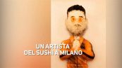 Milano: un artista del sushi col pallino del basket