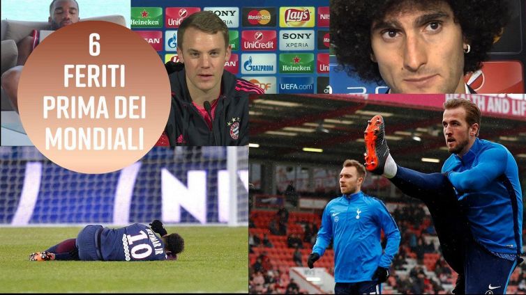 6 giocatori feriti: ci saranno ai mondiali?