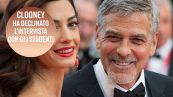 La lettera di George Clooney agli studenti in protesta