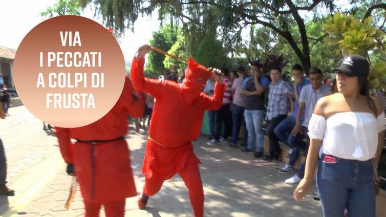 Vuoi confessarti? Basta la frusta!