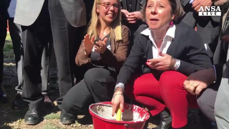 Terremoto: posa prima pietra scuola infanzia Pieve Torina