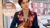 Harry Styles entra in un fish & chips in compagnia di un pollo...