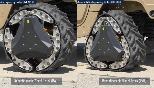 La ruota che si trasforma in cingolo
