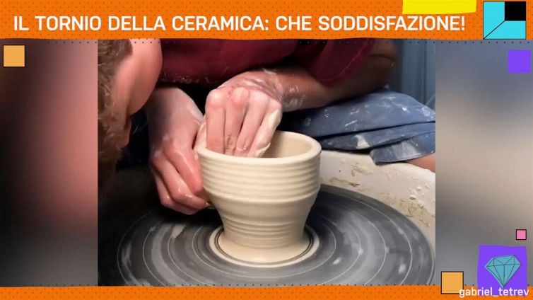 Il tornio per lavorare la ceramica: che piacere visivo!