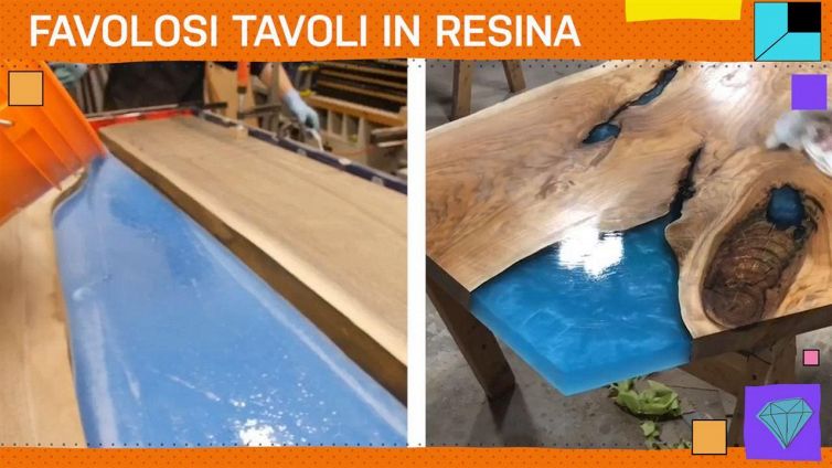 Per desiderare un tavolo in resina... guardate qui!