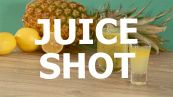 Shot di verdura e chaser di frutta: olio e limone