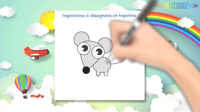 Impariamo a disegnare un topolino