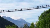 Il ponte tibetano in Val Tartano