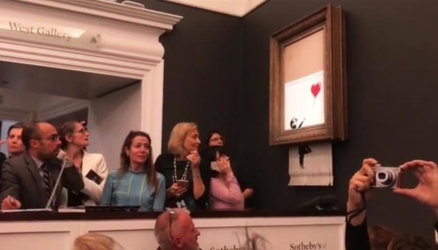 La beffa di Banksy: come far autodistruggere un'opera da 1,2 milioni di euro
