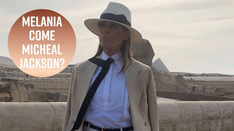 Il completo di Melania Trump tiene twitter occupato