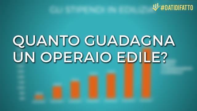 Quanto guadagna un operaio edile?