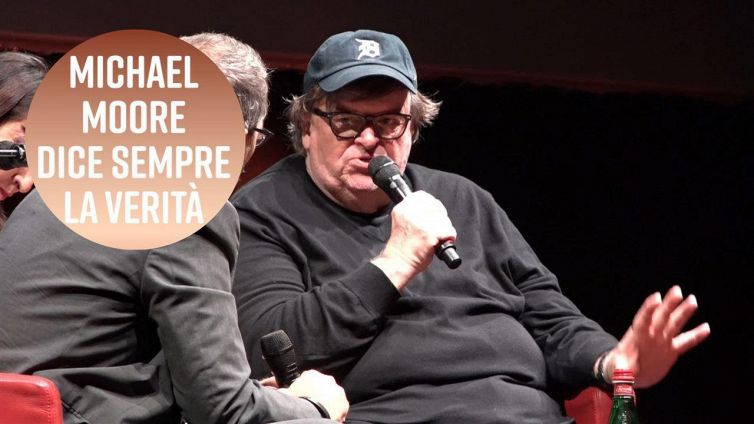 Michael Moore è diretto come sempre... anche a Roma