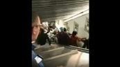 Collasso scala mobile metro Roma