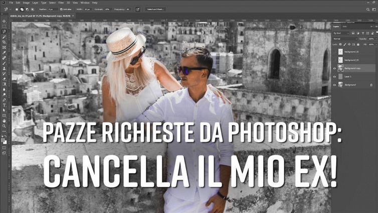 Come si cancella un ex da una fotografia?