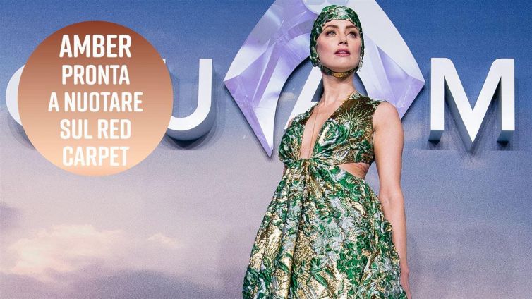 Amber Heard: una sirena sul red carpet di Aquaman
