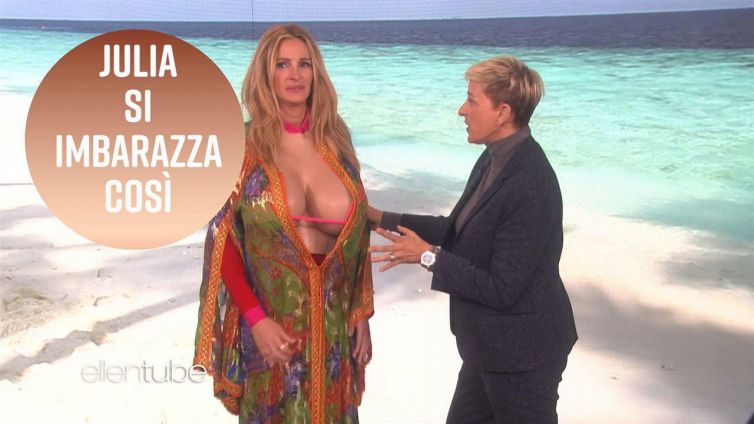 Ellen insegna a Julia Roberts come avere più follower