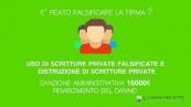 Falsificare una firma e un reato?